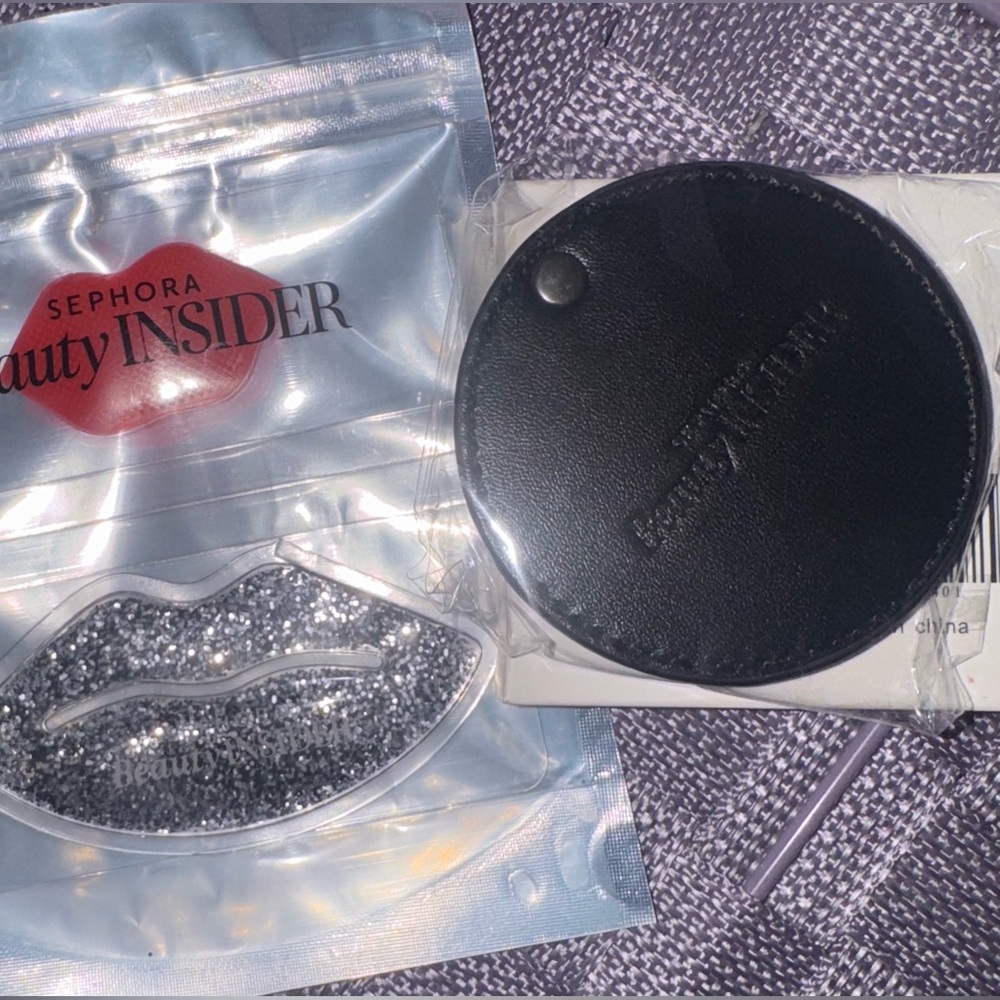 NEW Sephora Lip Scrub Set + Black Swivel Mirror - Picture 3 of 8
